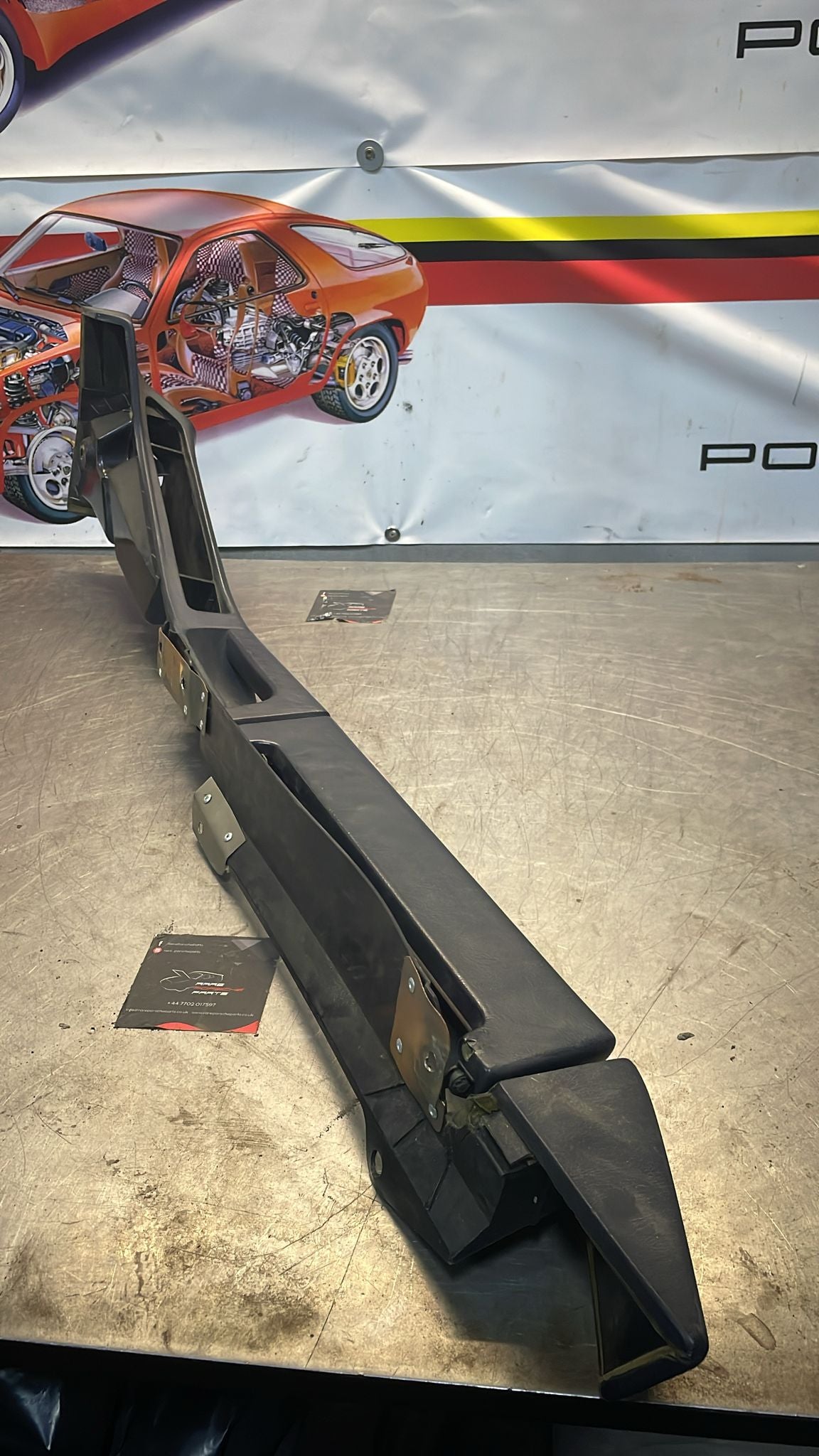 Porsche 928 marine blue door armrest, left, off side, 92855510103, used