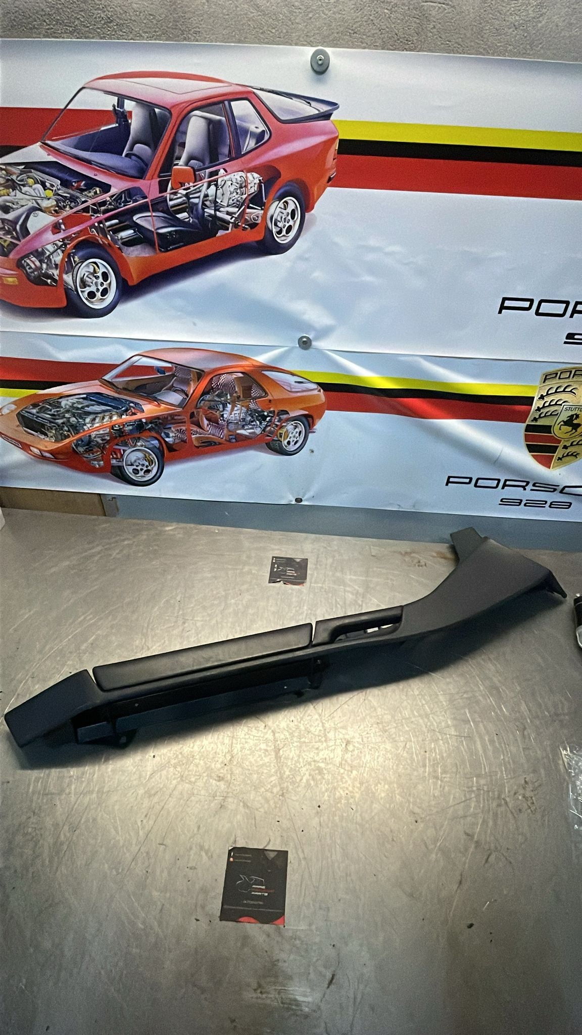 Porsche 928 marine blue door armrest, left, off side, 92855510103, used