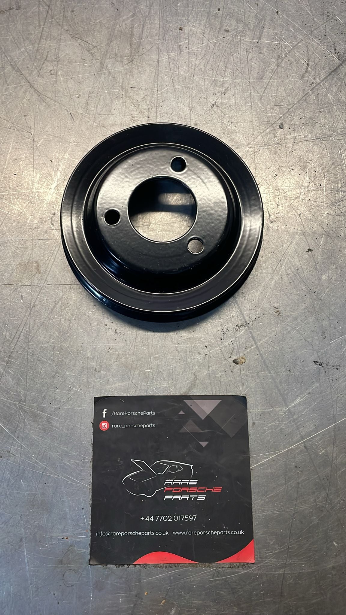 Porsche 928 air pump pulley, 92811301700, powder coated