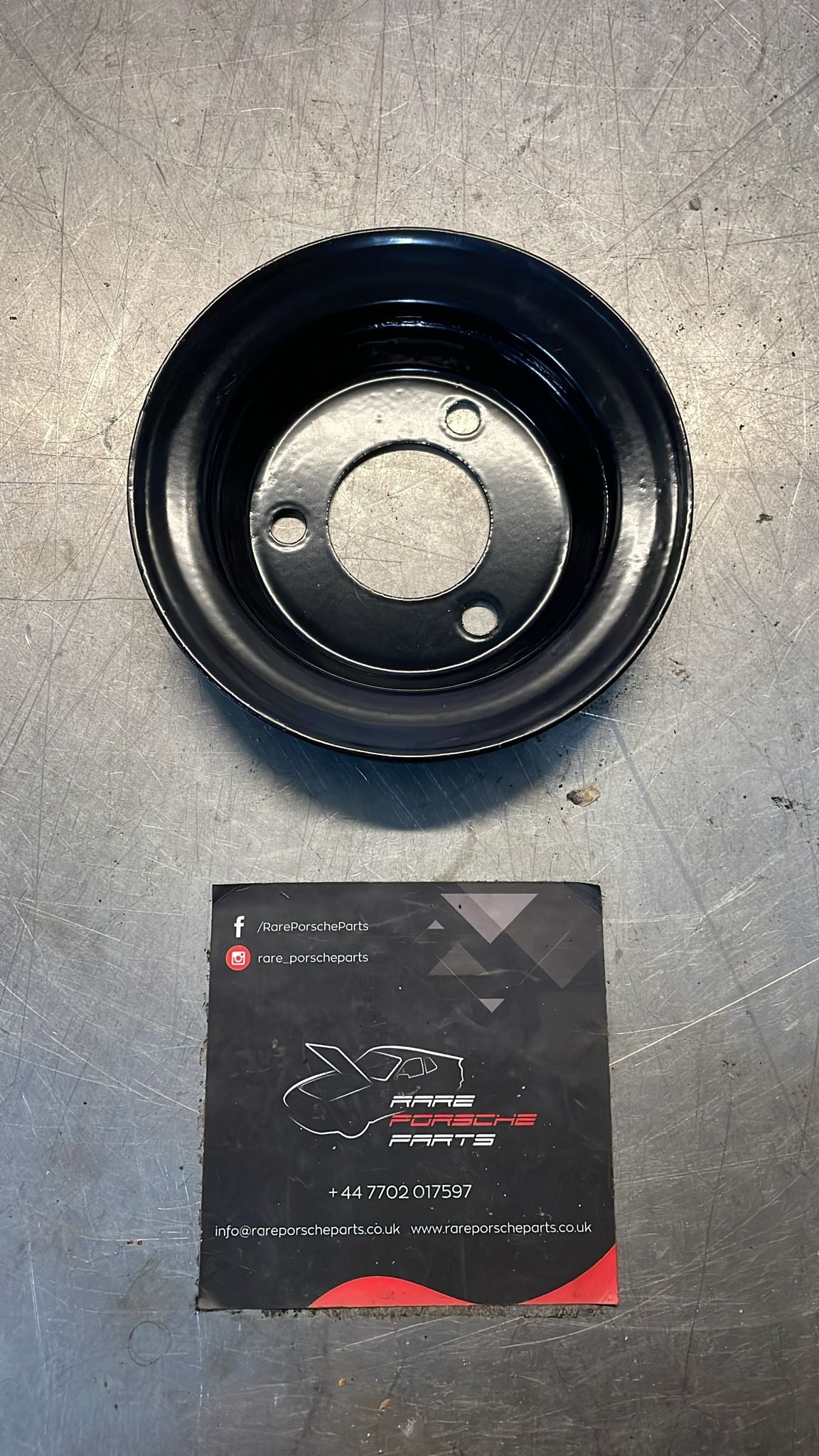 Porsche 928 air pump pulley, 92811301700, powder coated