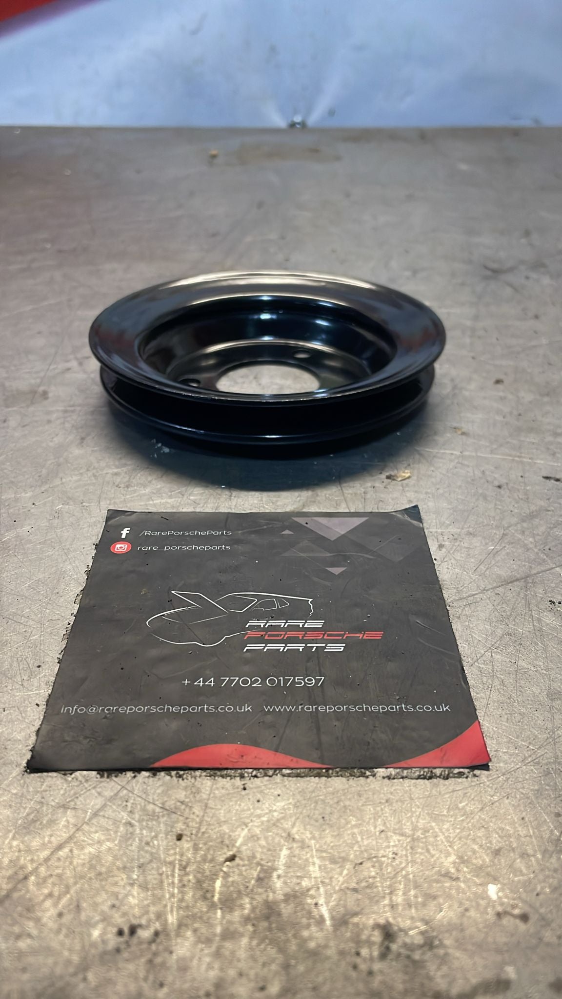 Porsche 928 air pump pulley, 92811301700, powder coated