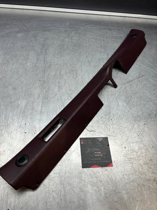 Porsche 928 Burgundy tailgate trim, bottom section, 92855165302 used