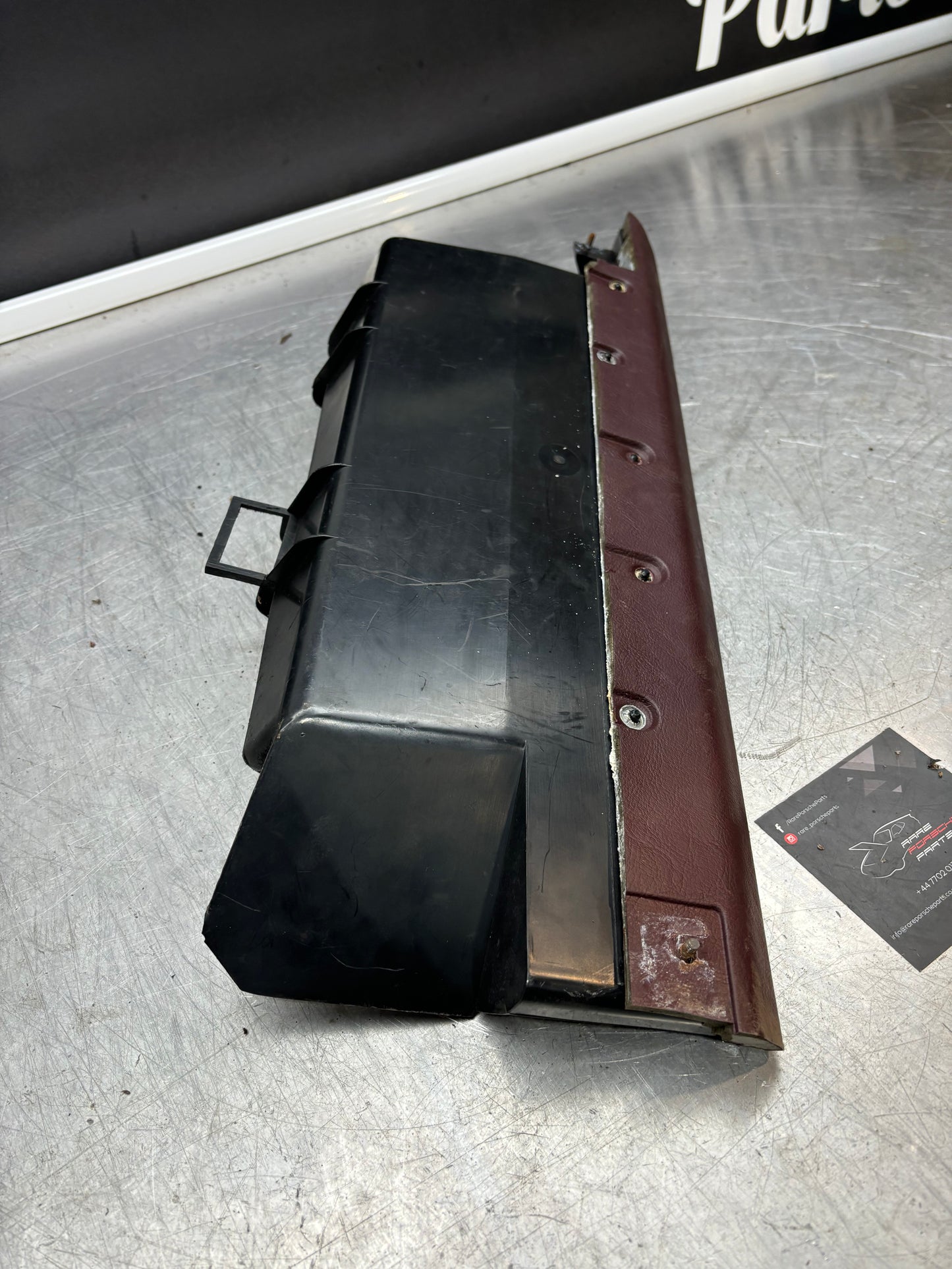 Porsche 928 under glove box shelf, burgundy 92755207702 RHD only, used