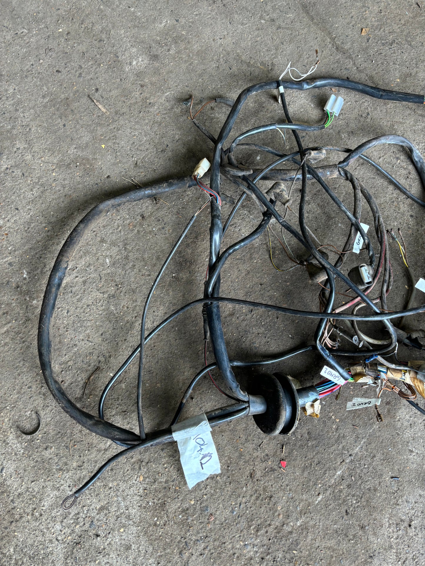 Porsche 924 944 1983 square dash engine bay wiring loom , used