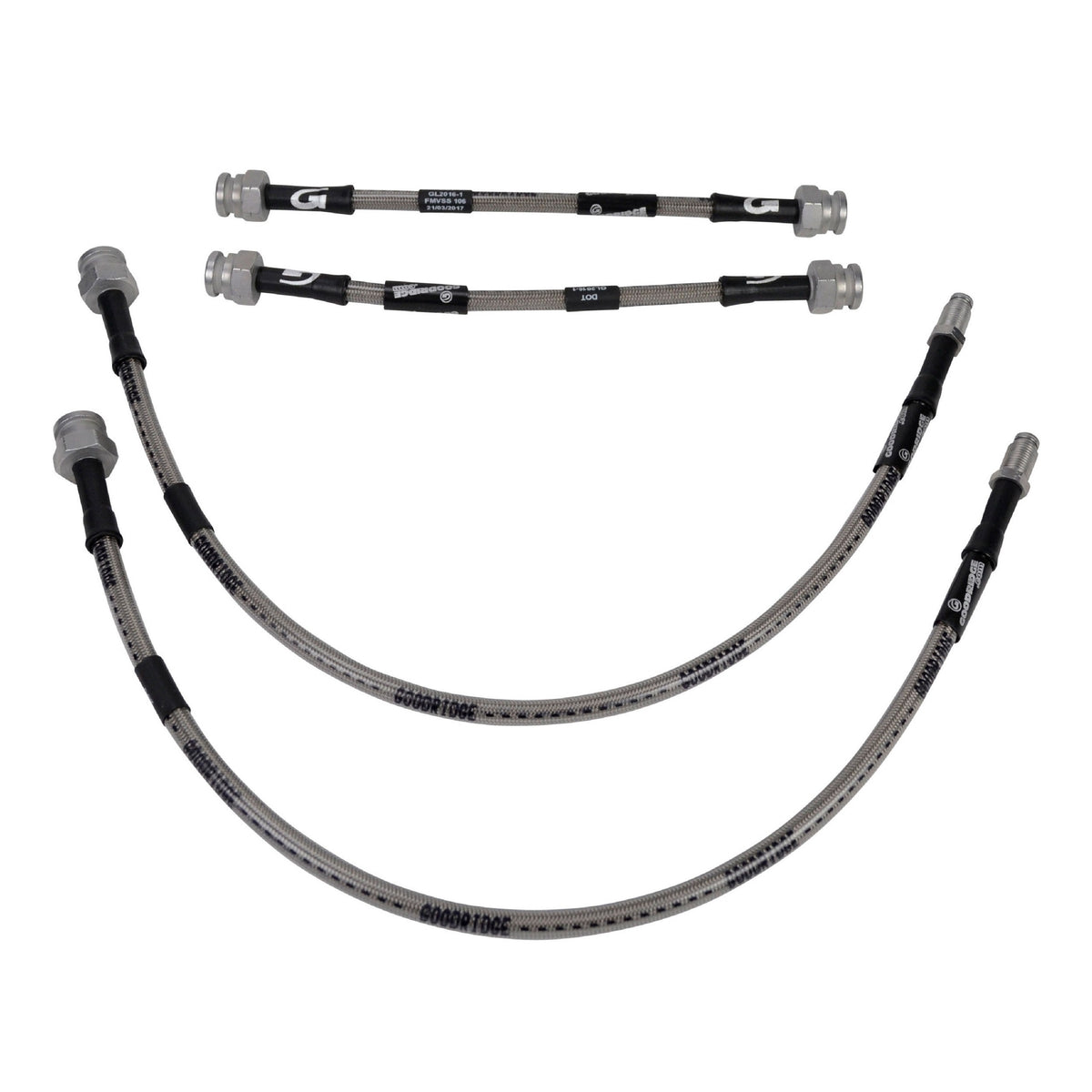 Porsche 968 Goodridge S/Steel Braided Brake Line Kit, PC3550013 New