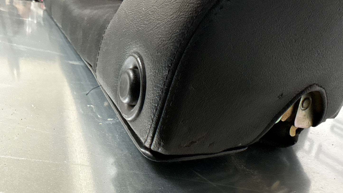 Porsche 944 black seat set, front seats with Porsche scripted fabric, used