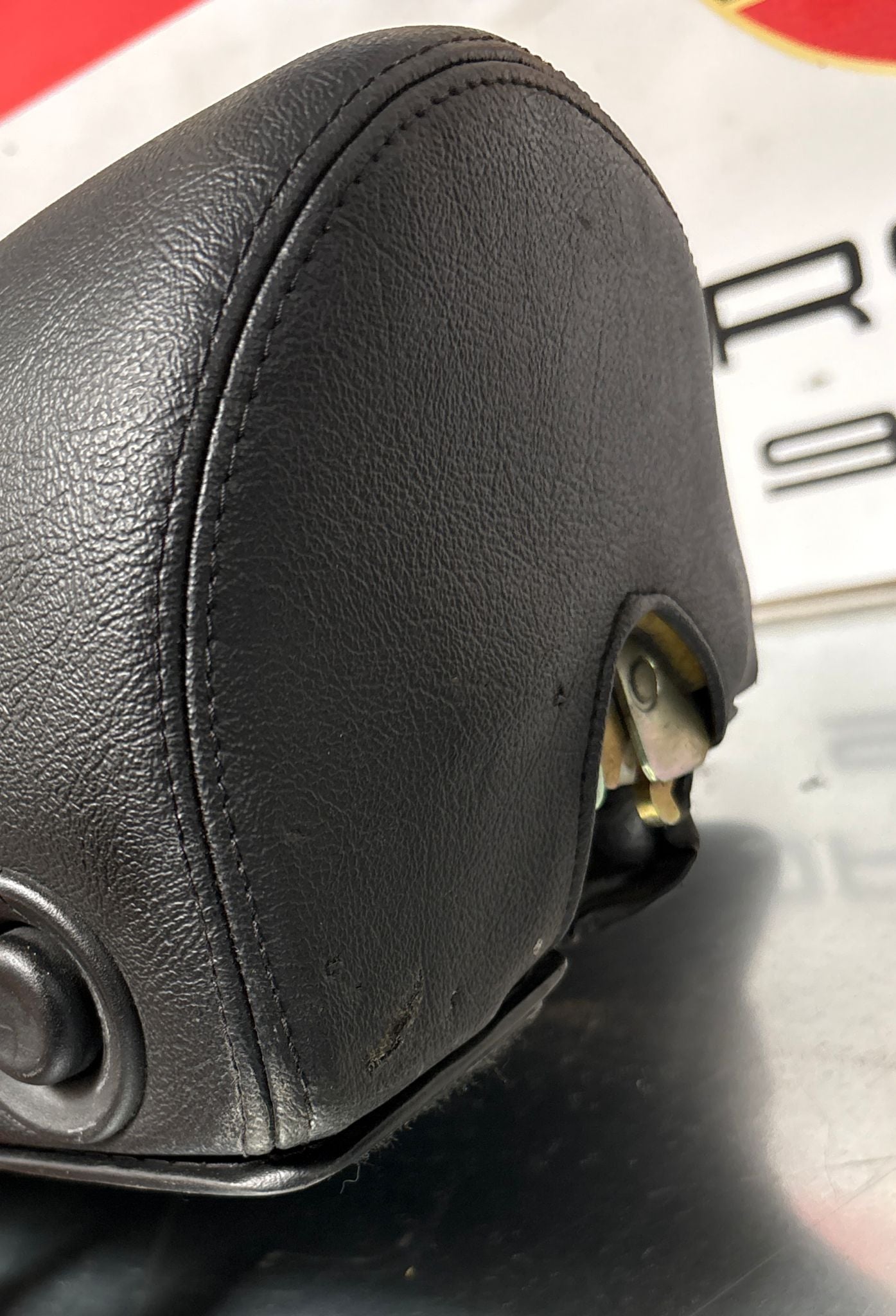 Porsche 944 black seat set, front seats with Porsche scripted fabric, used