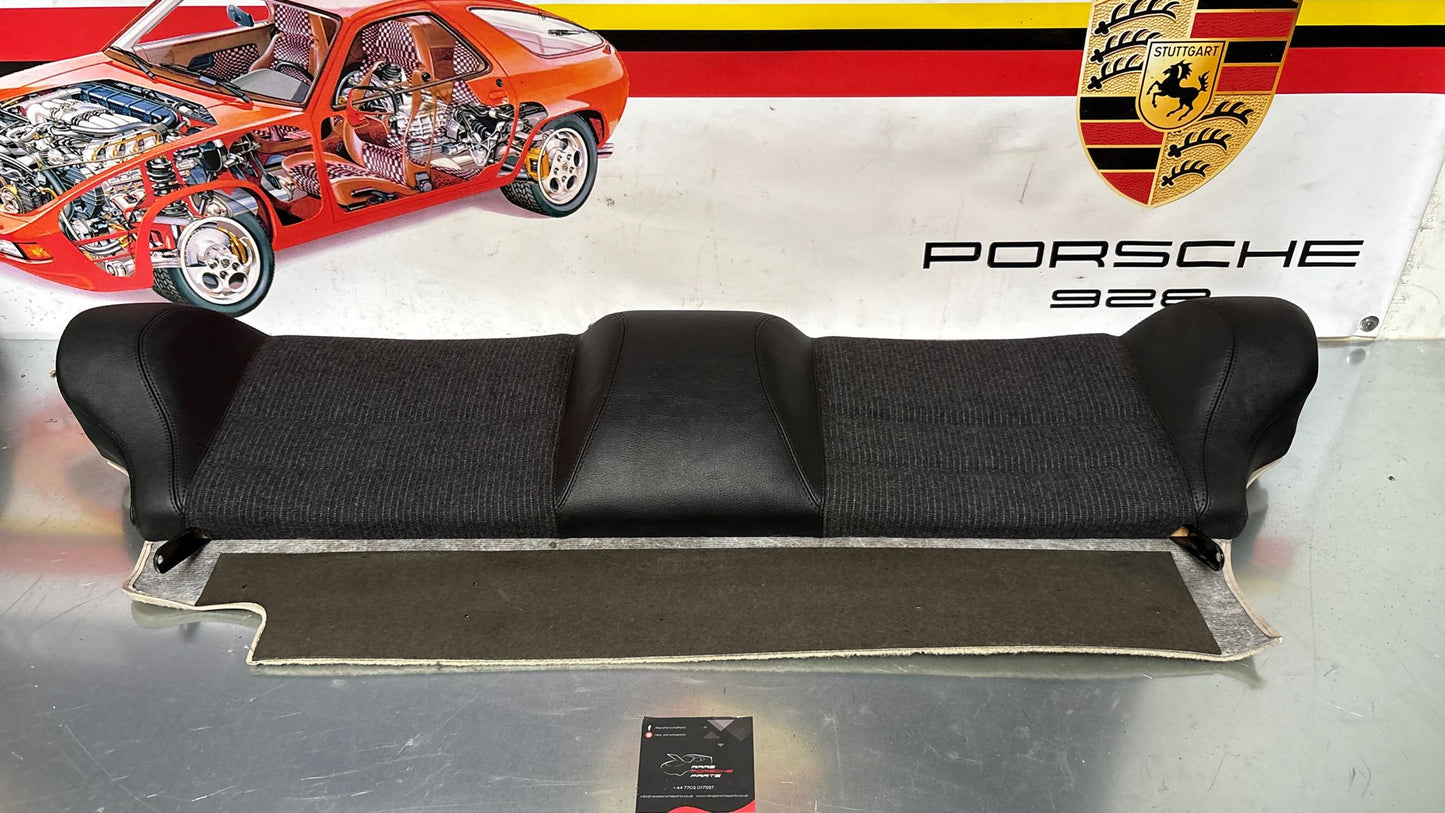 Porsche 944 black seat set, front seats with black /grey pinstripe fabric