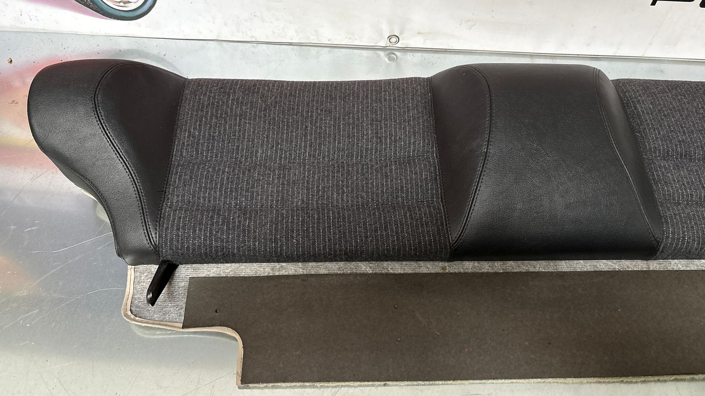 Porsche 944 black seat set, front seats with black /grey pinstripe fabric