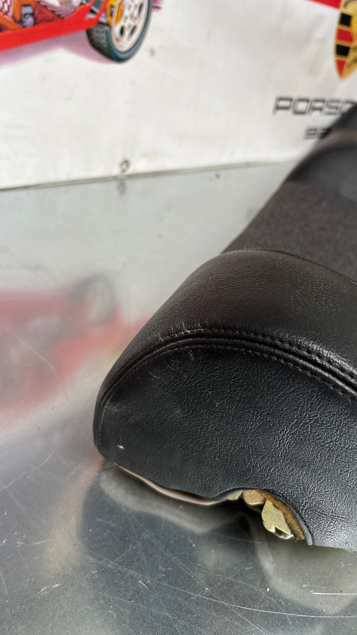 Porsche 944 black seat set, front seats with black /grey pinstripe fabric