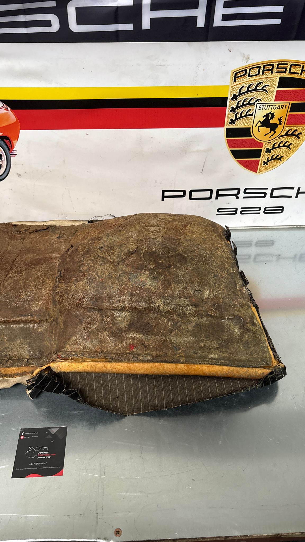 Porsche 924 944 early manual black seat set, front seats with black/white pinstripe fabric