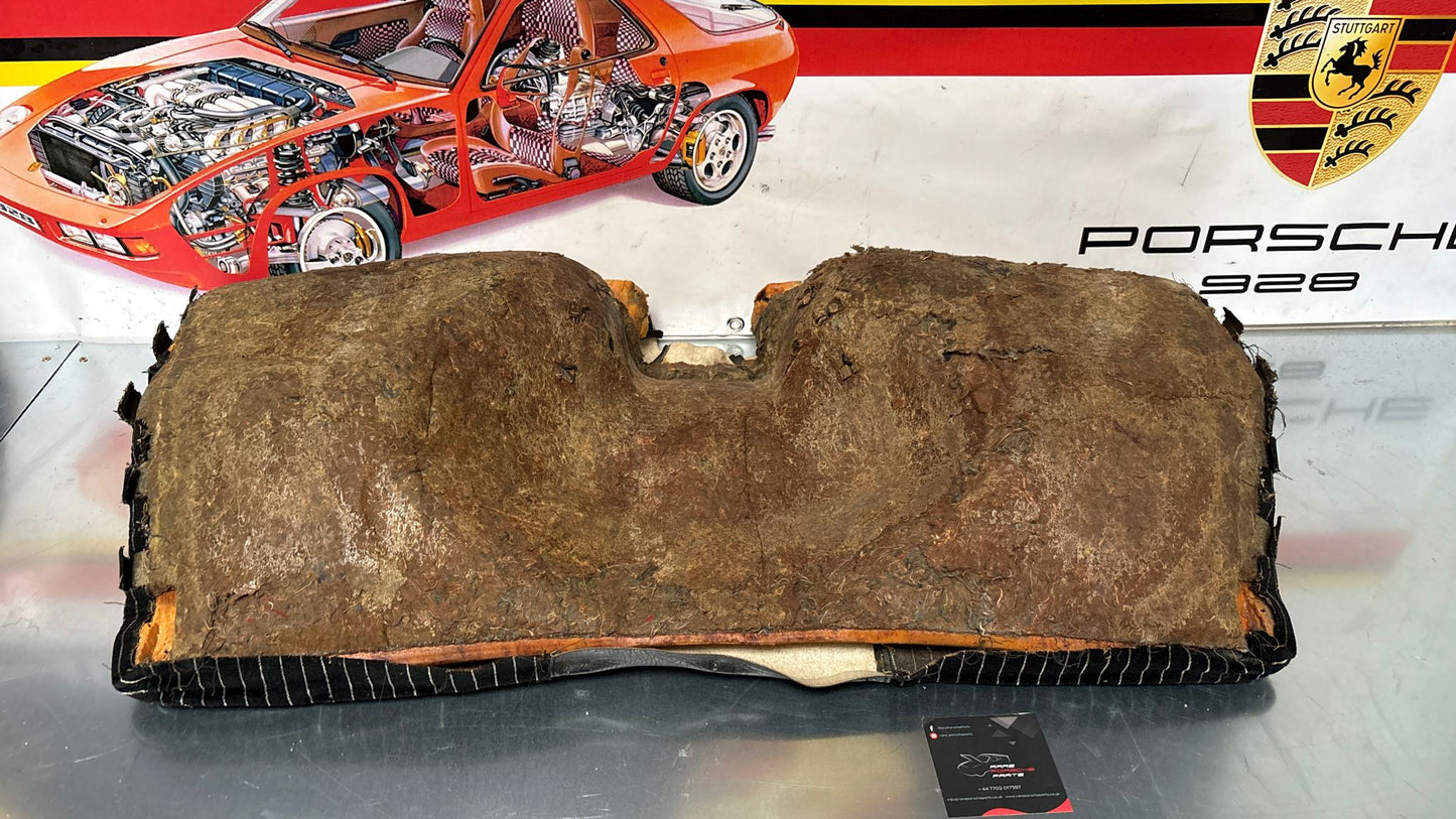 Porsche 924 944 early manual black seat set, front seats with black/white pinstripe fabric