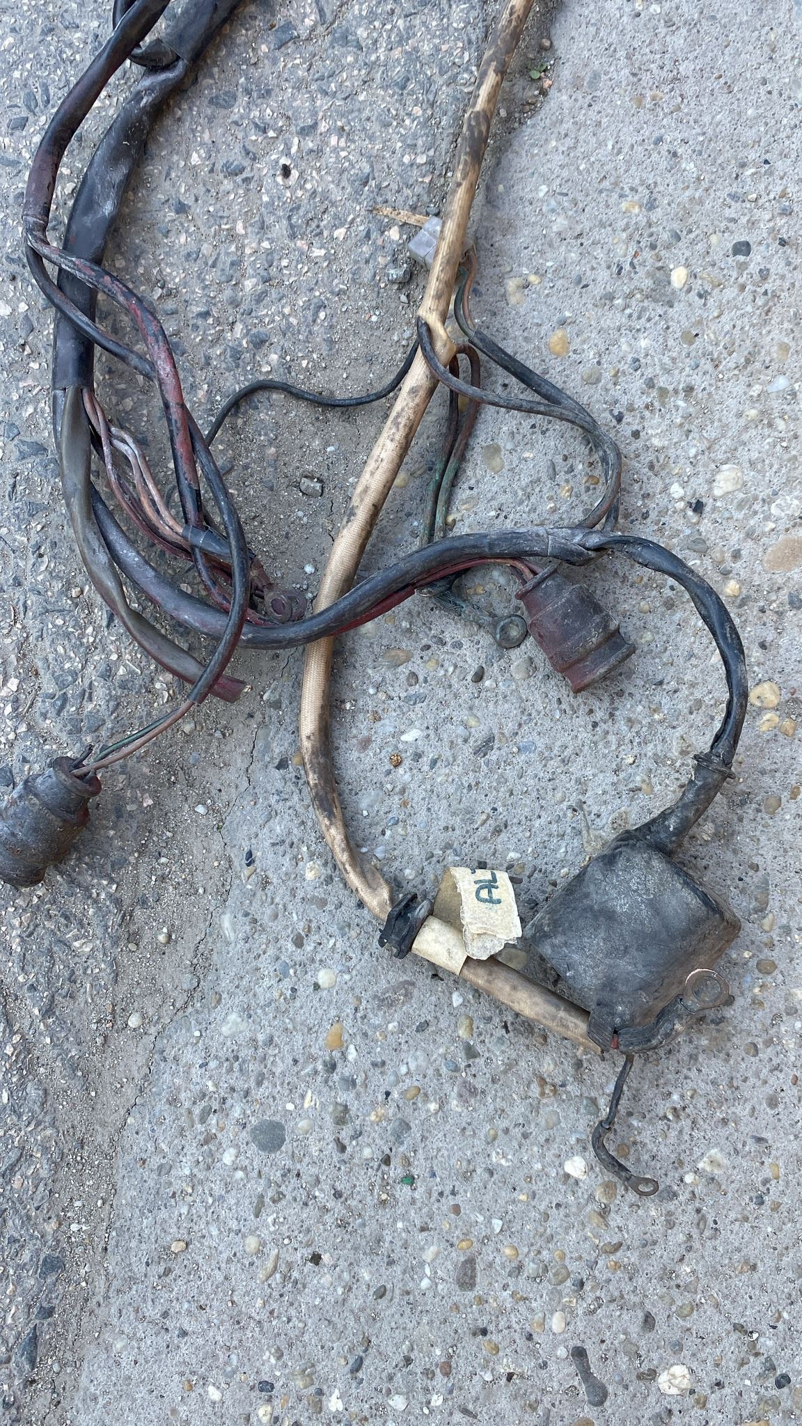 Porsche 924 early 76-79 manual LHD mainloom, engine bay loom, rear end loom, used 477971050 / 477971071A / 477971011B