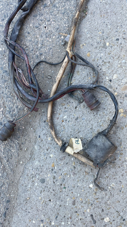 Porsche 924 early 76-79 manual LHD mainloom, engine bay loom, rear end loom, used 477971050 / 477971071A / 477971011B