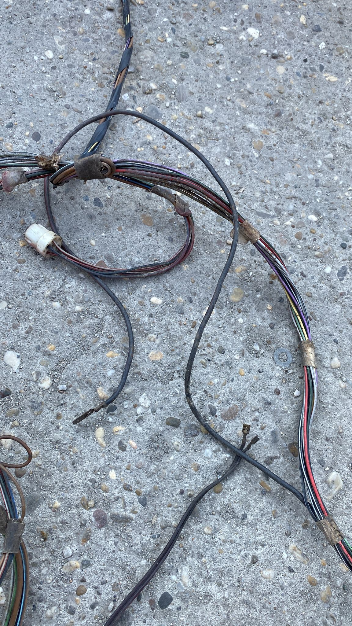 Porsche 924 early 76-79 manual LHD mainloom, engine bay loom, rear end loom, used 477971050 / 477971071A / 477971011B