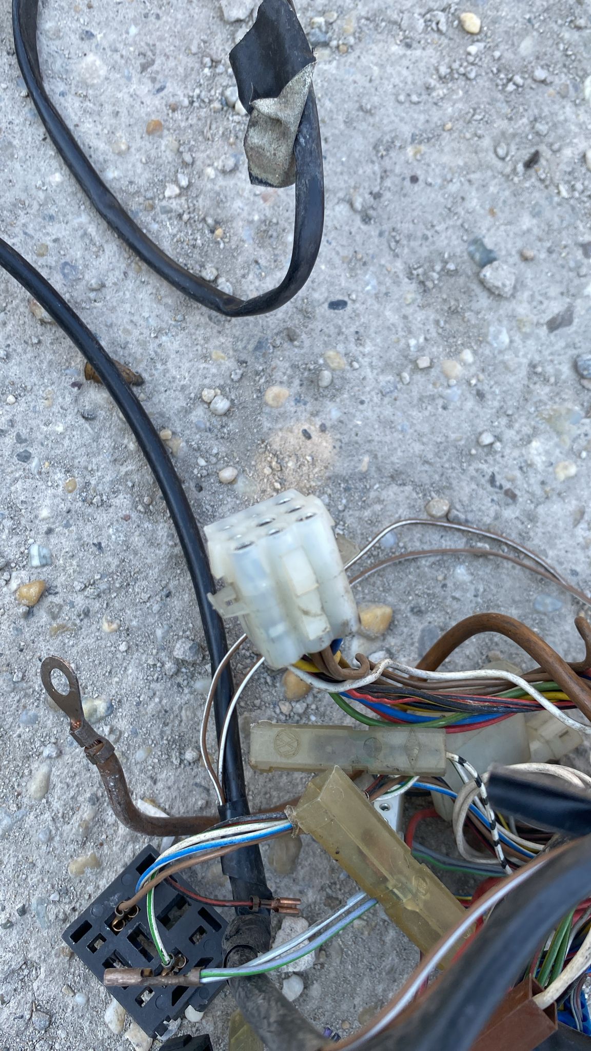 Porsche 944 LHD 85-89 Interior/Dashboard wiring loom manual, with sunroof, used 94461200500