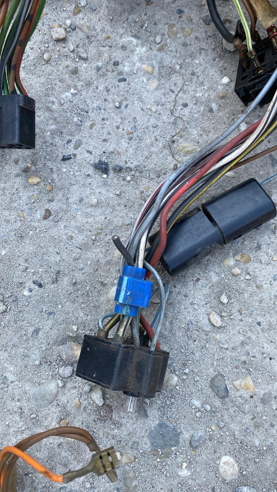 Porsche 924 76-79 LHD Interior/Dashboard wiring loom, used 477971050