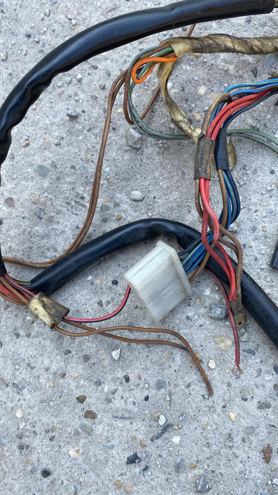 Porsche 924 76-79 LHD interior/dashboard wiring loom, automatic, used 477971050FB