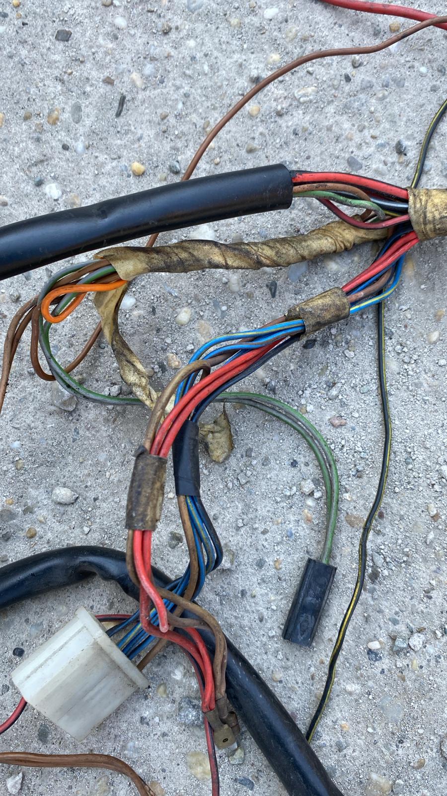 Porsche 924 76-79 LHD interior/dashboard wiring loom, automatic, used 477971050FB