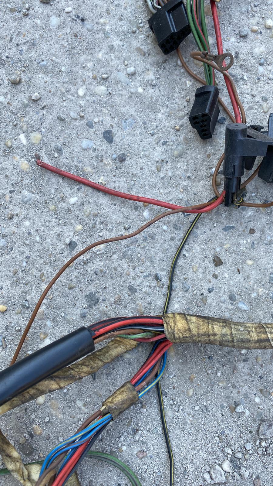 Porsche 924 76-79 LHD interior/dashboard wiring loom, automatic, used 477971050FB
