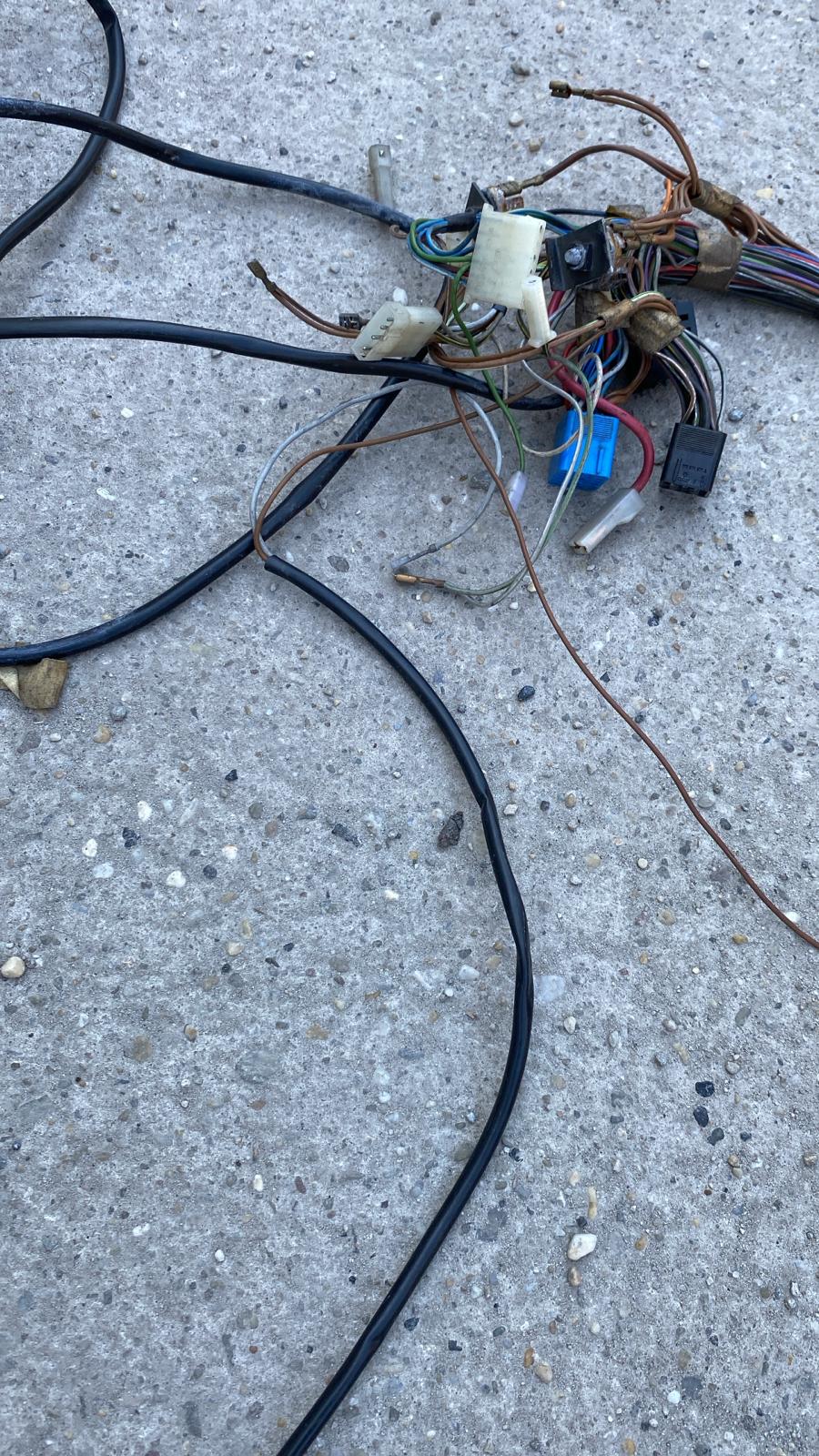 Porsche 924 76-79 LHD interior/dashboard wiring loom, automatic, used 477971050FB