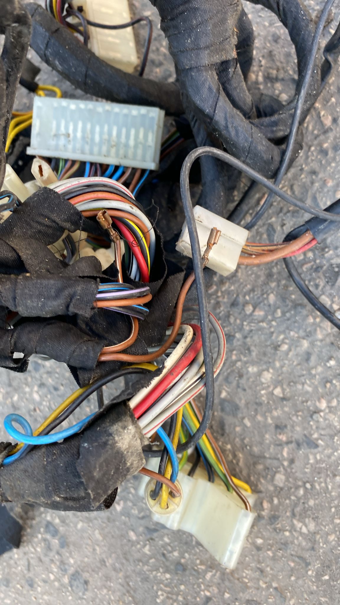 Porsche 928S 1985 LHD Interior / dashboard wiring loom, used 92861200322