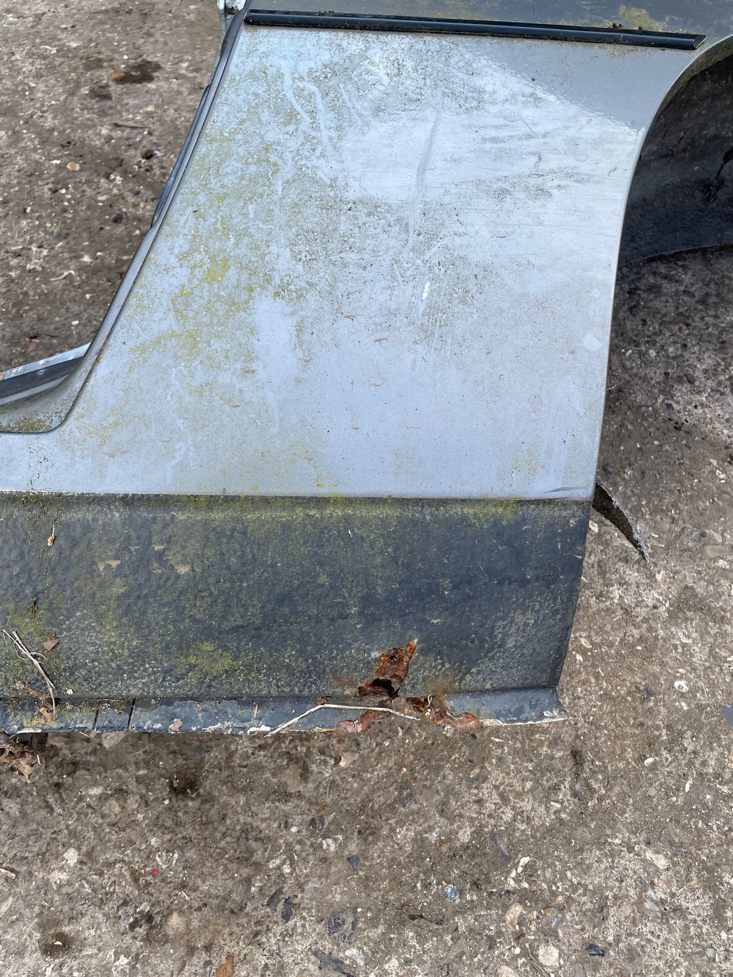 Porsche 924 left fender with sill, has some rust mainly on the sill