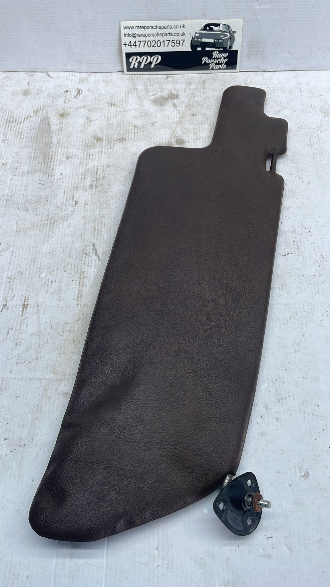 Porsche 924/944 sun visor, right side, in brown, early type, used