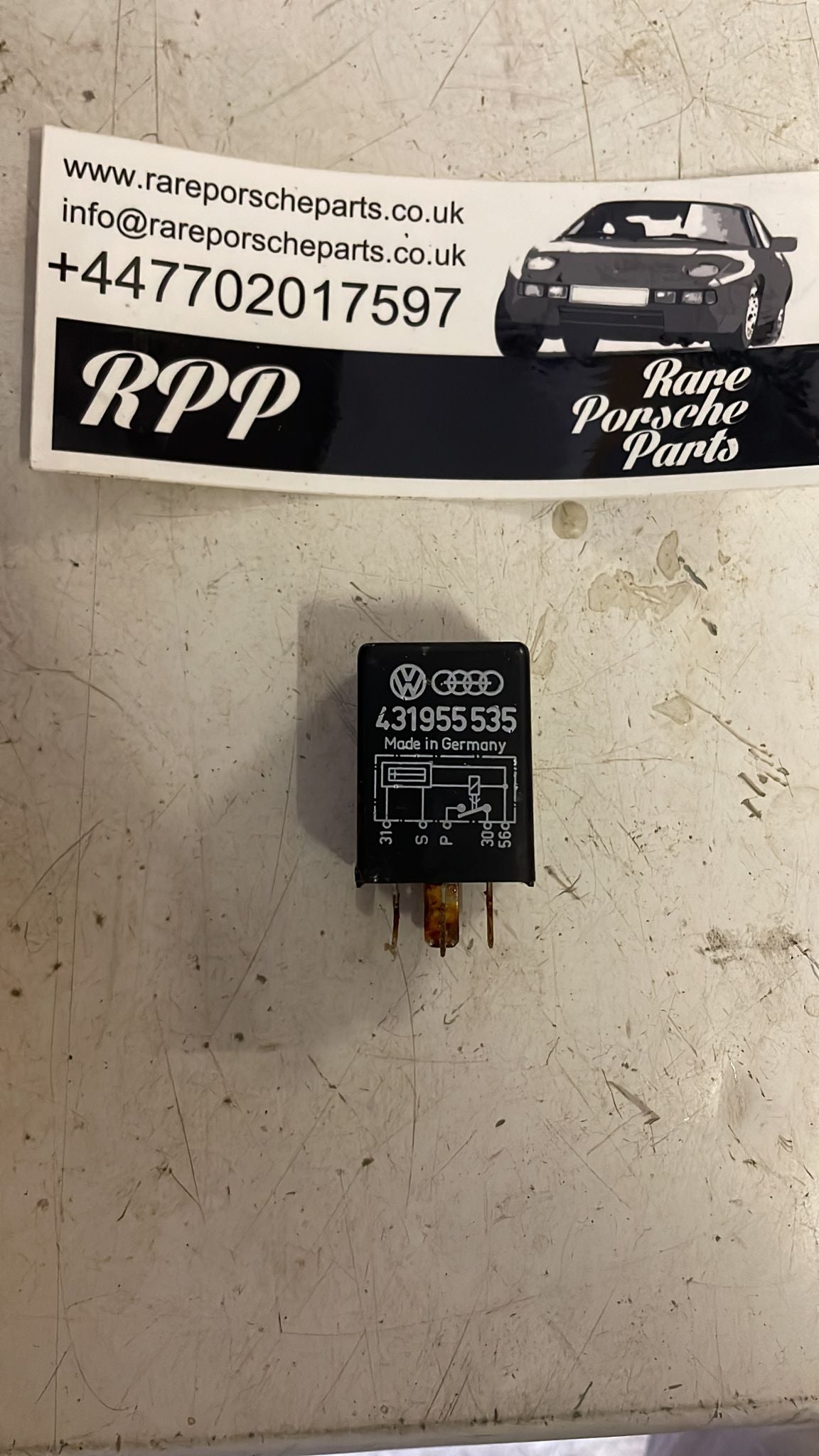 VW, Audi, Porsche 431955535 Relay Control Module Relay, used Rare