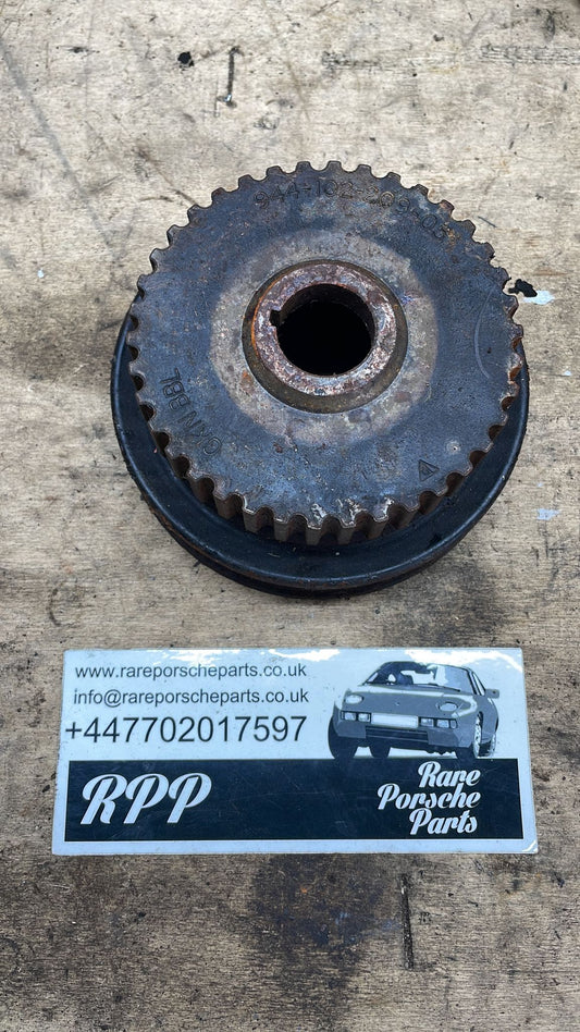 Porsche 924S 944 Crankshaft Gear and pulley 94410220905, used