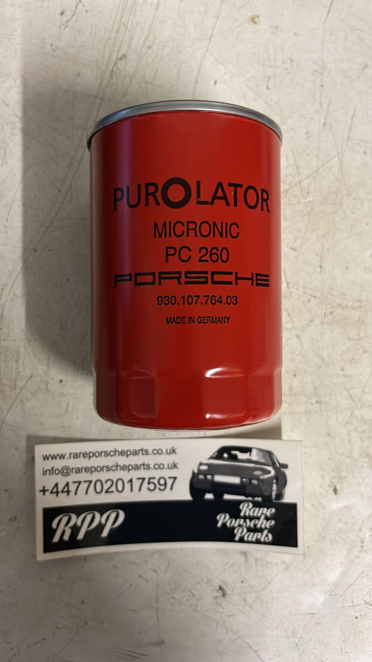 Porsche 911 1972-89 / 964 Carrera 1989-94 / 930 Turbo oil filter purolator 93010776403 new