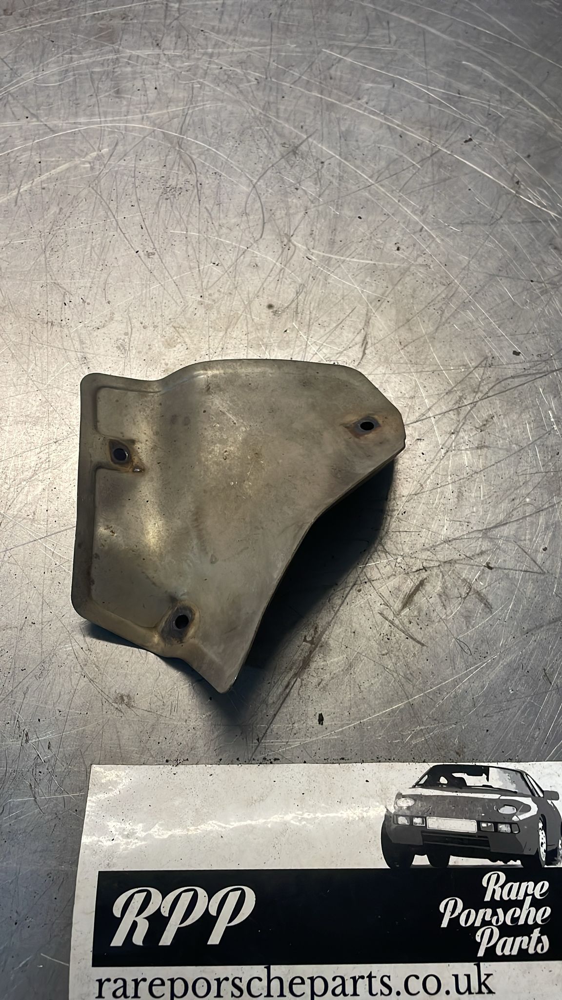 Porsche 928 S4 exhaust manifold heat shield, used