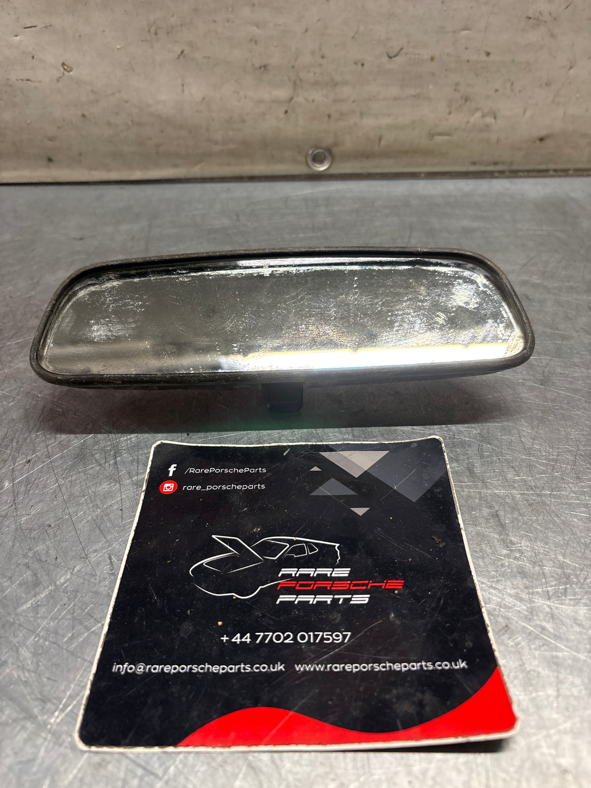Porsche 924 944 rear view mirror used, for spares or repair 477857511