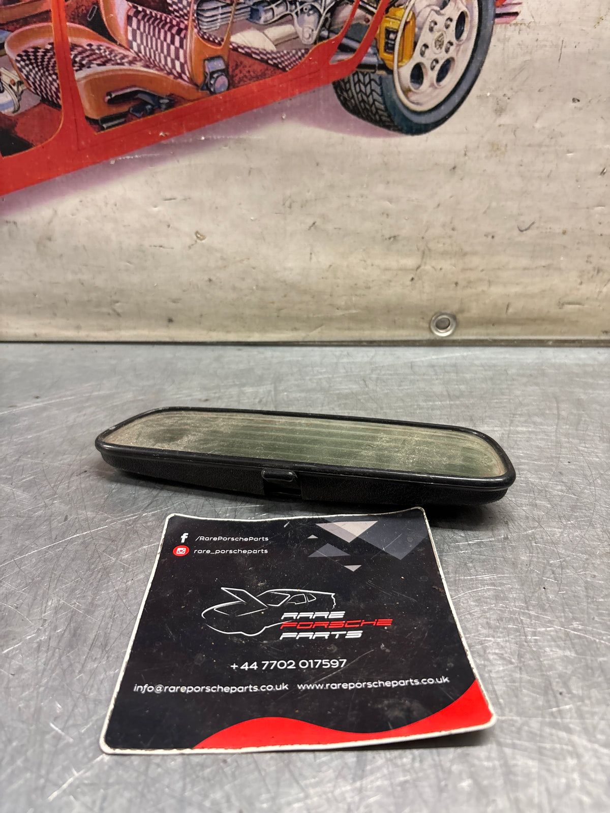 Porsche 924 944 rear view mirror used, for spares or repair 477857511