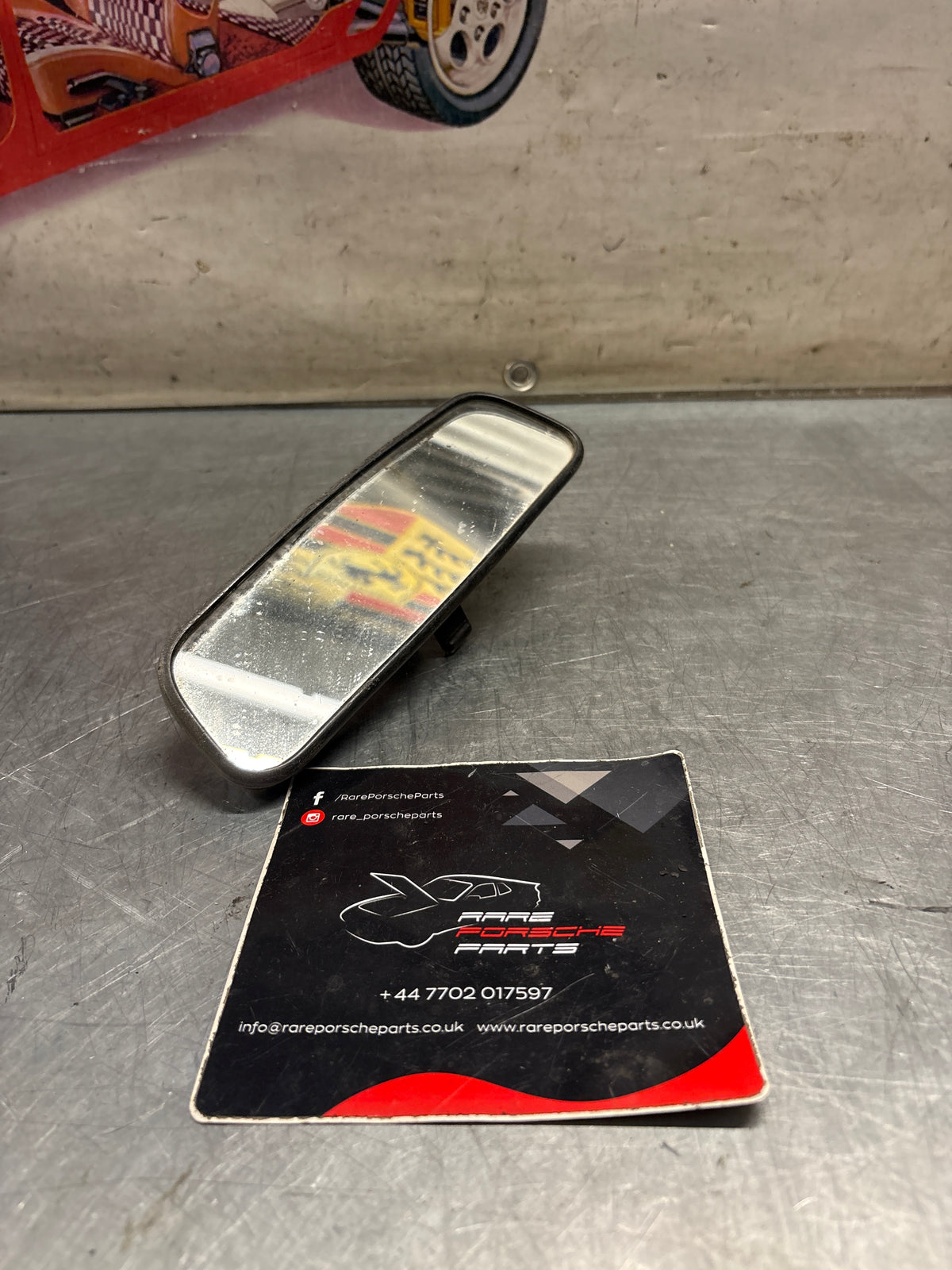 Porsche 924 944 rear view mirror used, for spares or repair 477857511