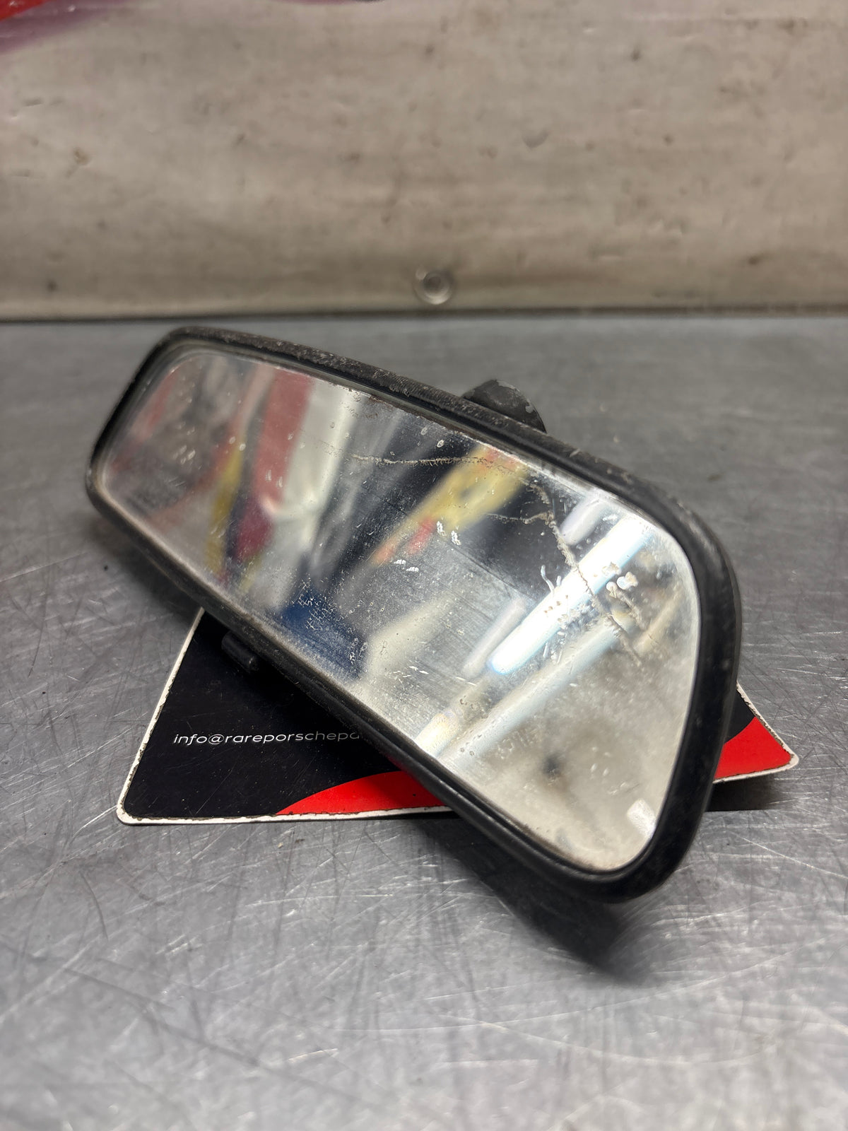 Porsche 924 944 rear view mirror used, for spares or repair 477857511