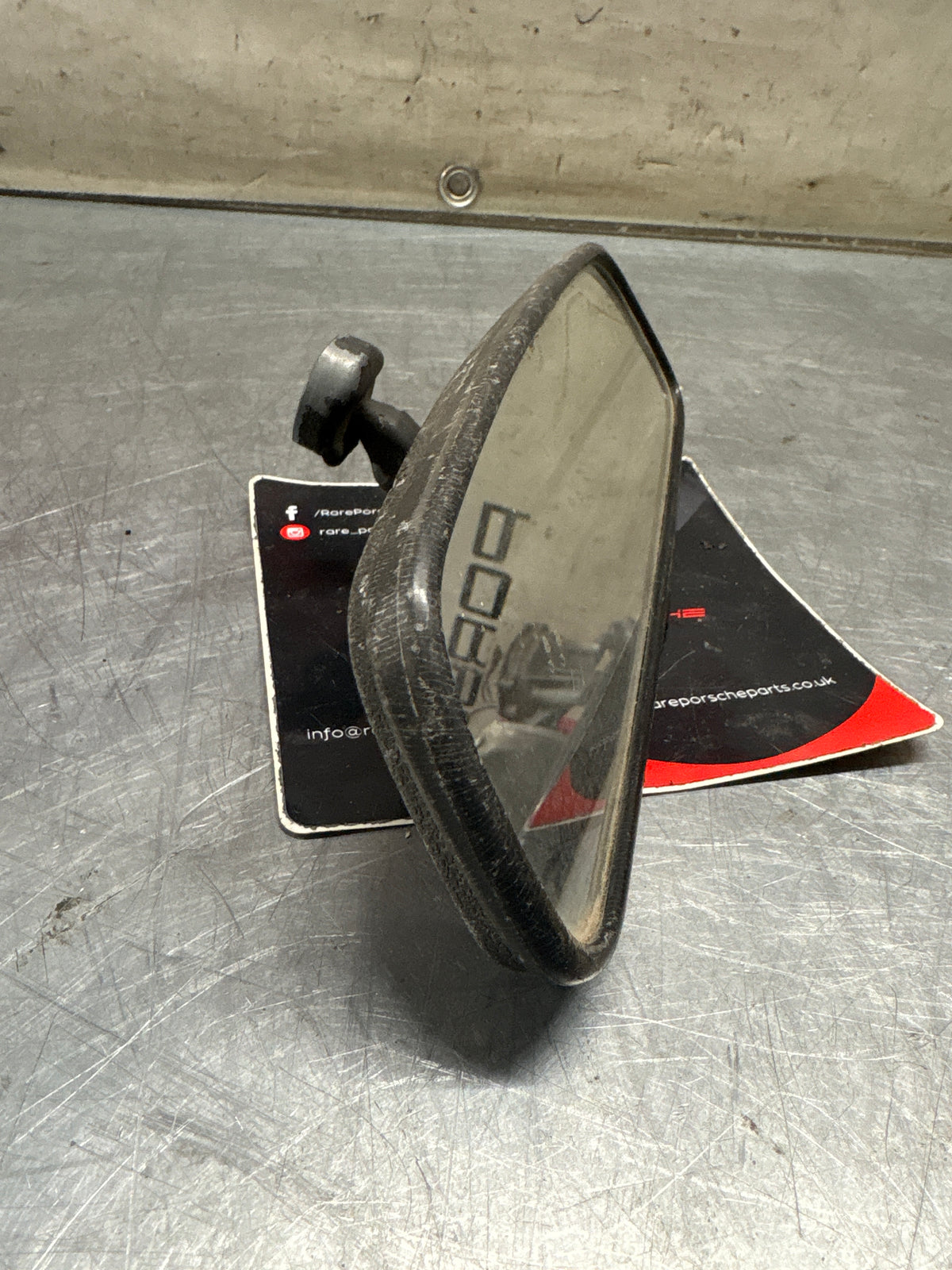 Porsche 924 944 rear view mirror used, for spares or repair 477857511
