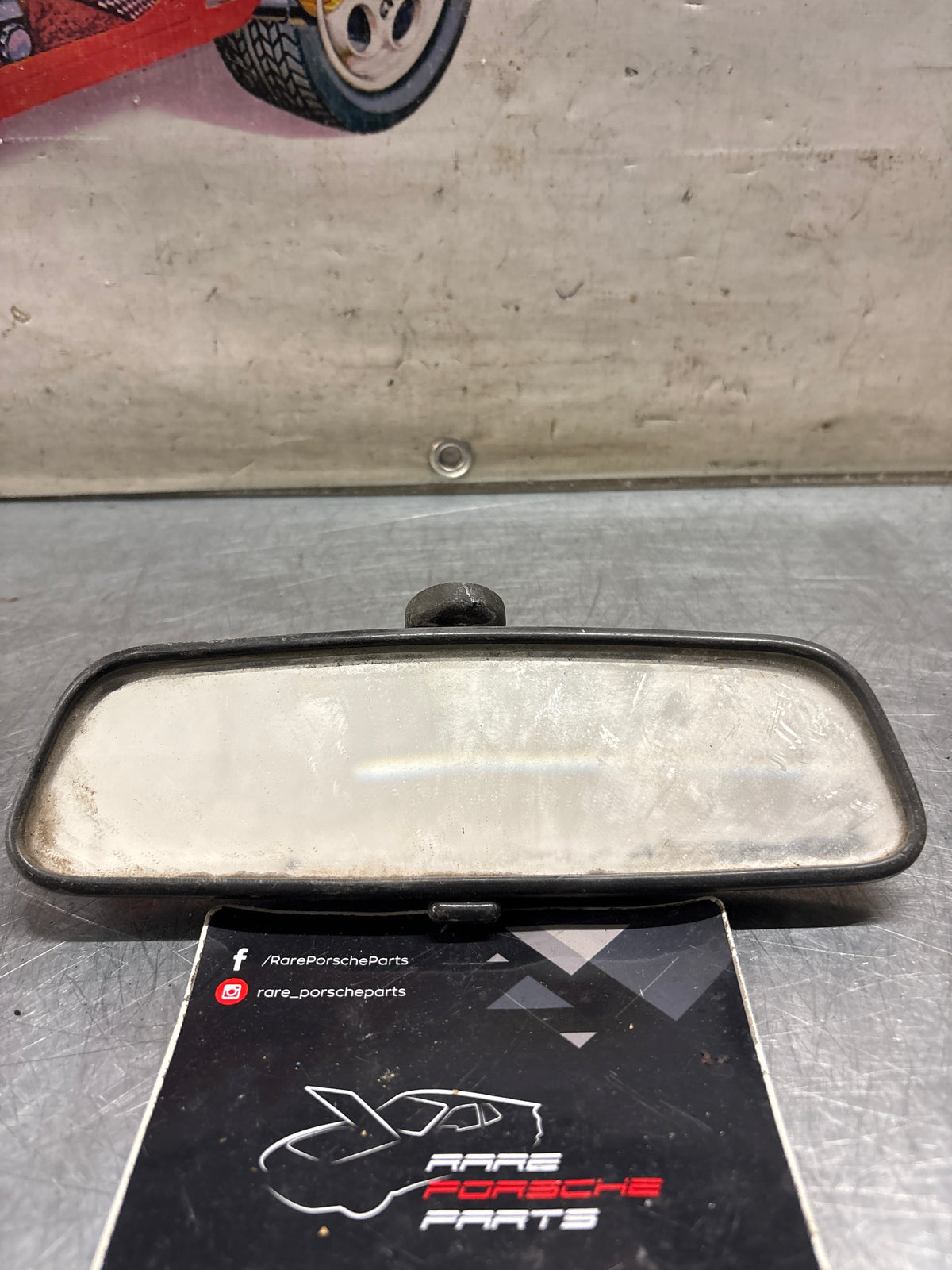 Porsche 924 944 rear view mirror used, for spares or repair 477857511