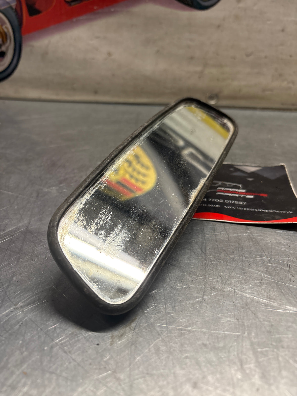 Porsche 924 944 rear view mirror used, for spares or repair 477857511