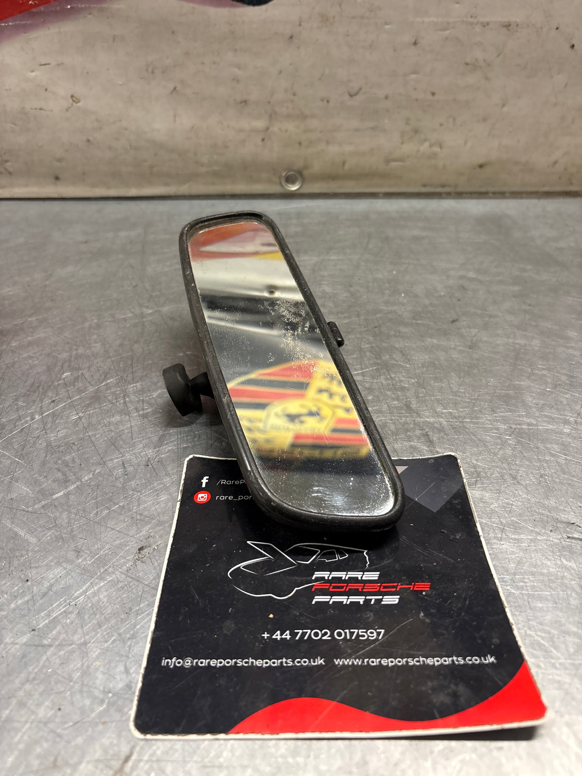Porsche 924 944 rear view mirror used, for spares or repair 477857511