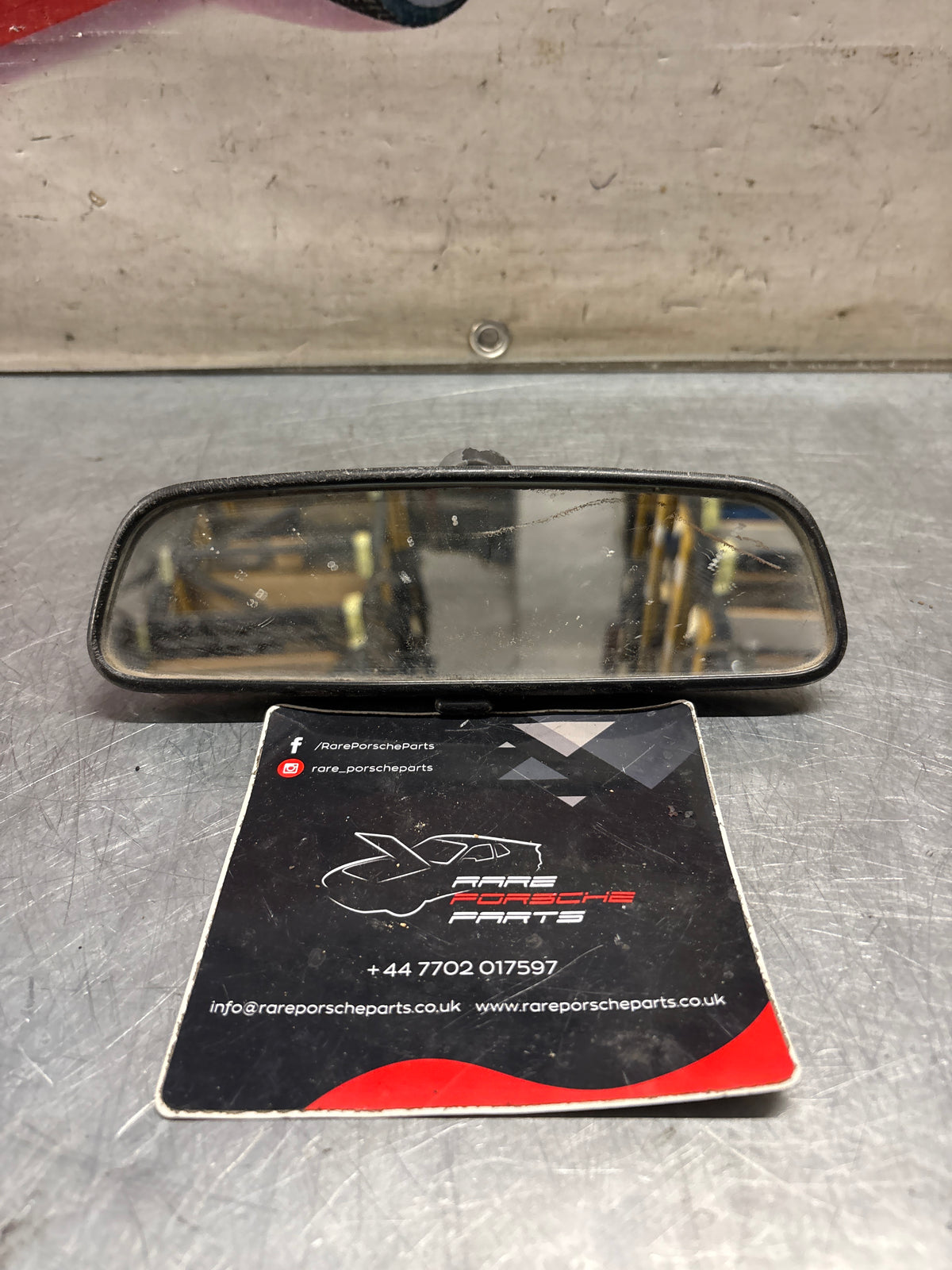 Porsche 924 944 rear view mirror used, for spares or repair 477857511