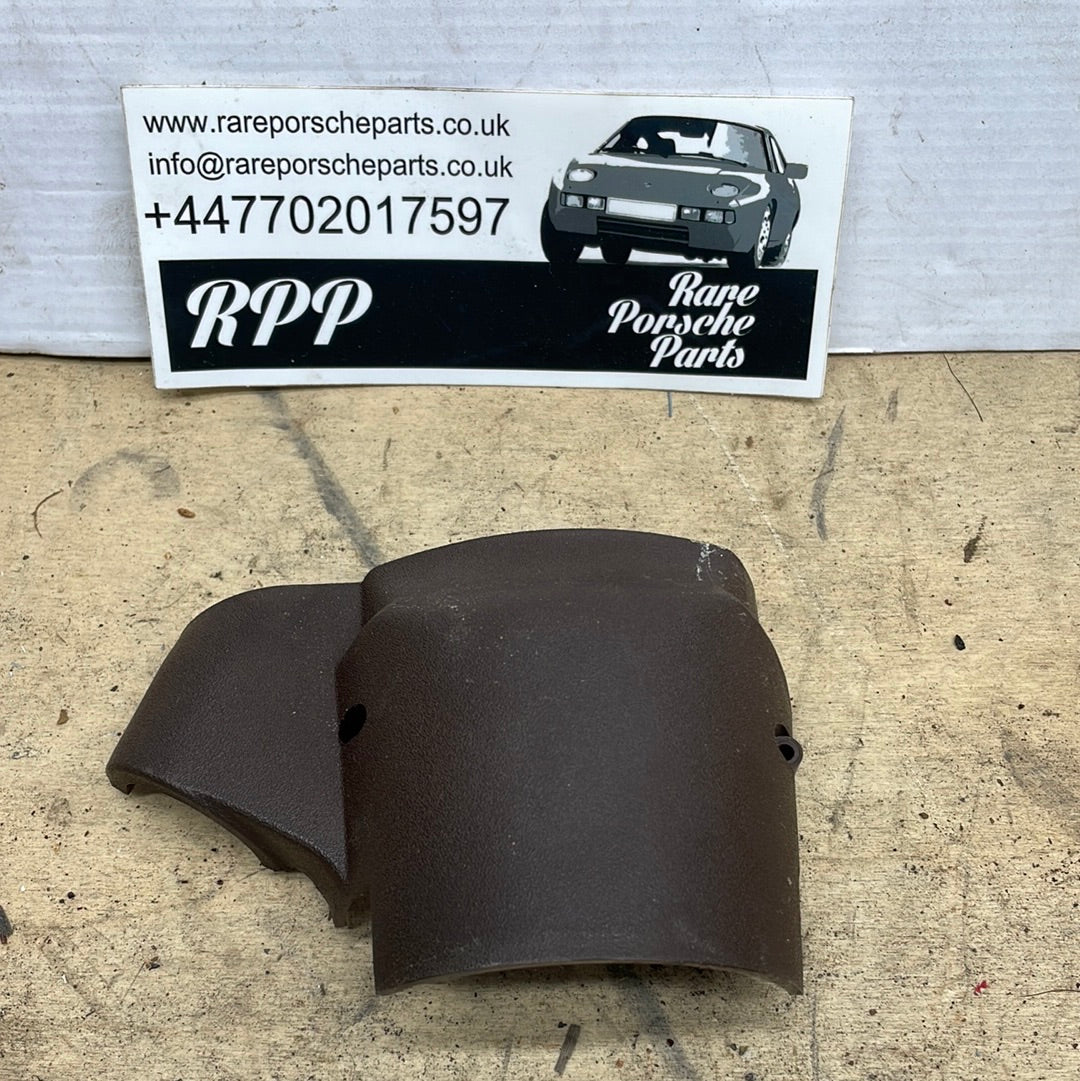 Porsche 924 indicator/wiper stalk cowl in brown 477953516, used