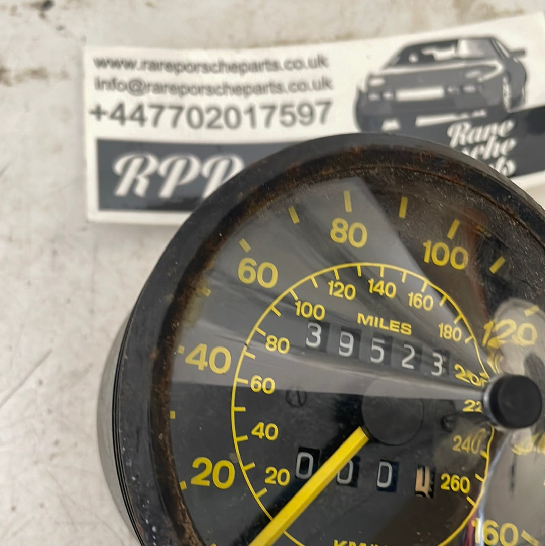 Porsche 944 speedometer showing 39523 miles 94464103600 used