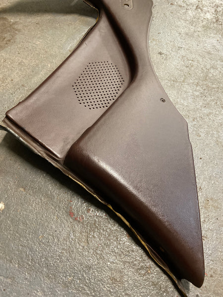 Porsche 924 rear ¼ trim in brown. Right hand early