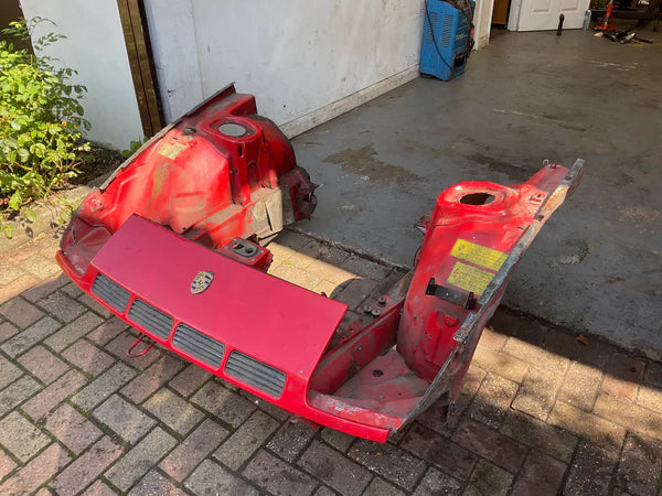 Porsche 924 TURBO front end cut complete badge panel