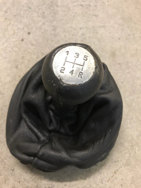 Porsche 924 944 gear stick lever gaiter with aluminum centre. Used. Lb254