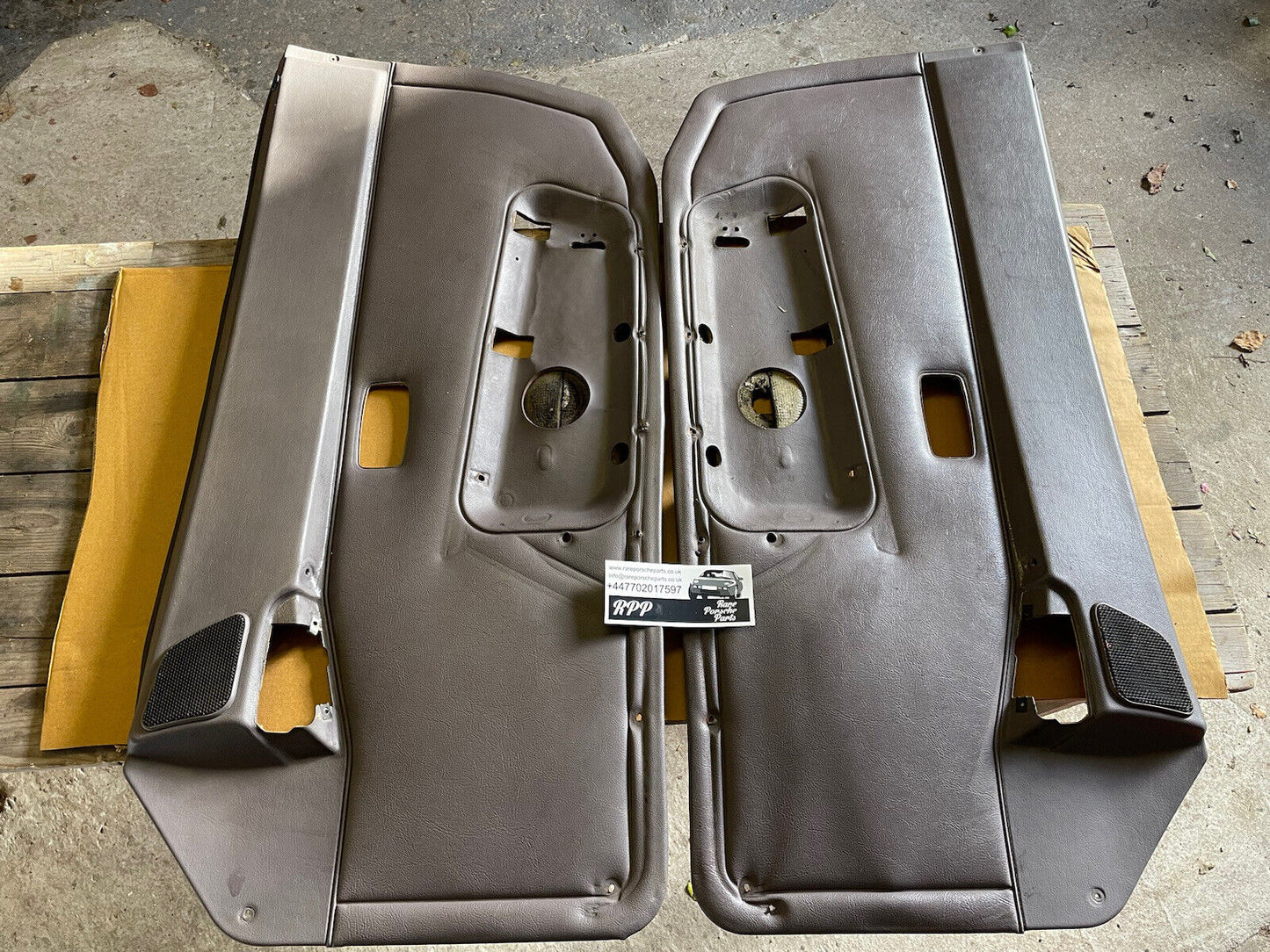 Pair Of Porsche 944 S2 Grey door cards