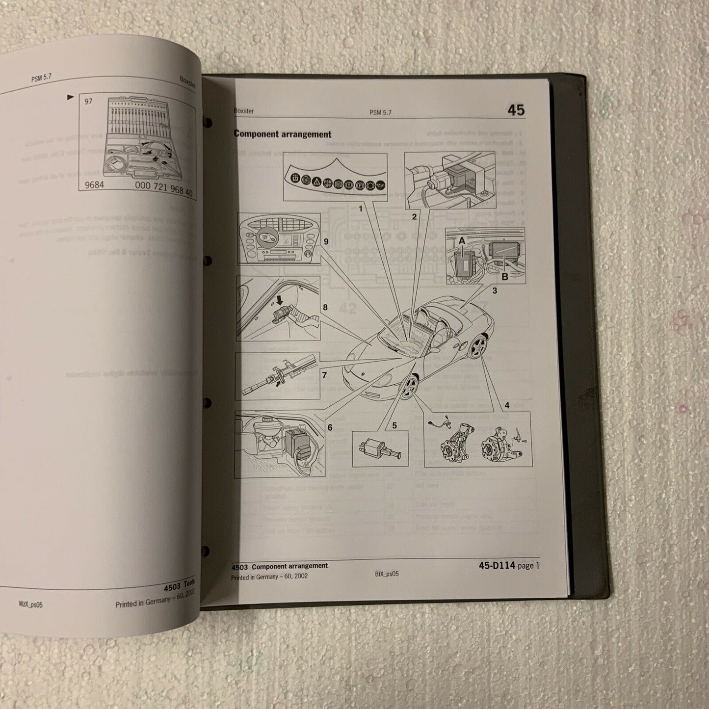 Porsche Boxster 986 Factory Service  Manual Group 0 Diagnosis