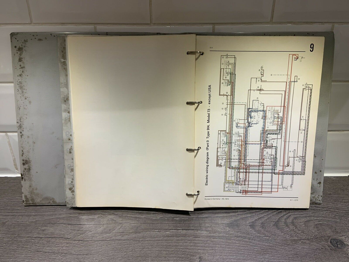 Porsche 914 914/6 Werks-Servicehandbuch 8-9 Elektrik/Karosserie