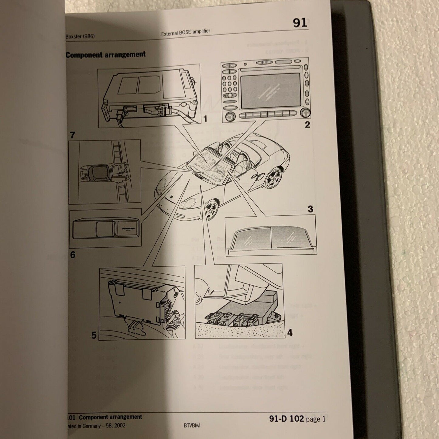 Porsche Boxster 986 Werks-Servicehandbuch Gruppe 0 Diagnose Teil2